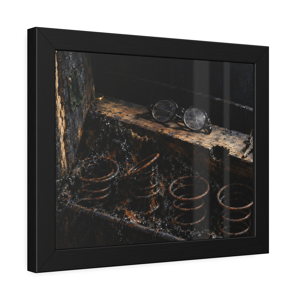 "The Gold in the Corner": A Garabaggio Framed Print