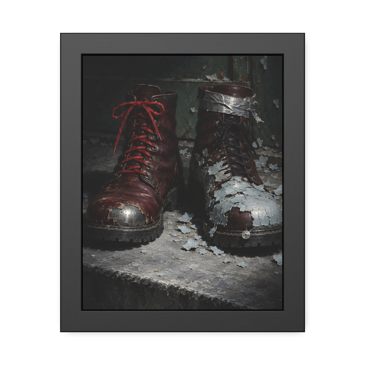 "The Bare Steel Crescent": A Garabaggio Framed Print