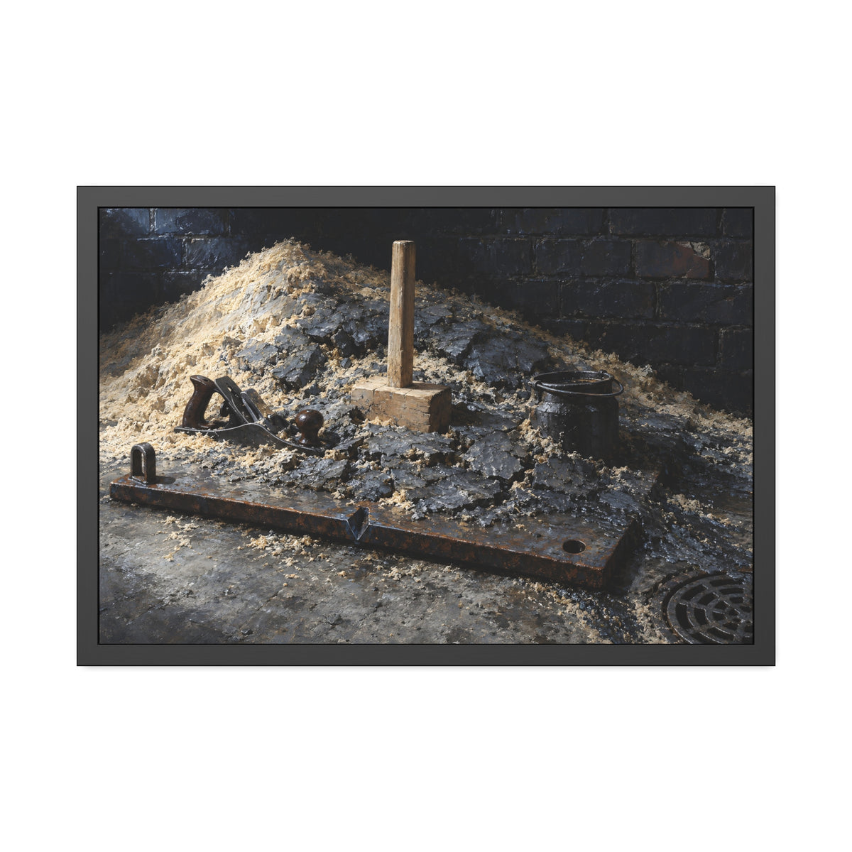 "The Crust Breaking": A Garabaggio Framed Print