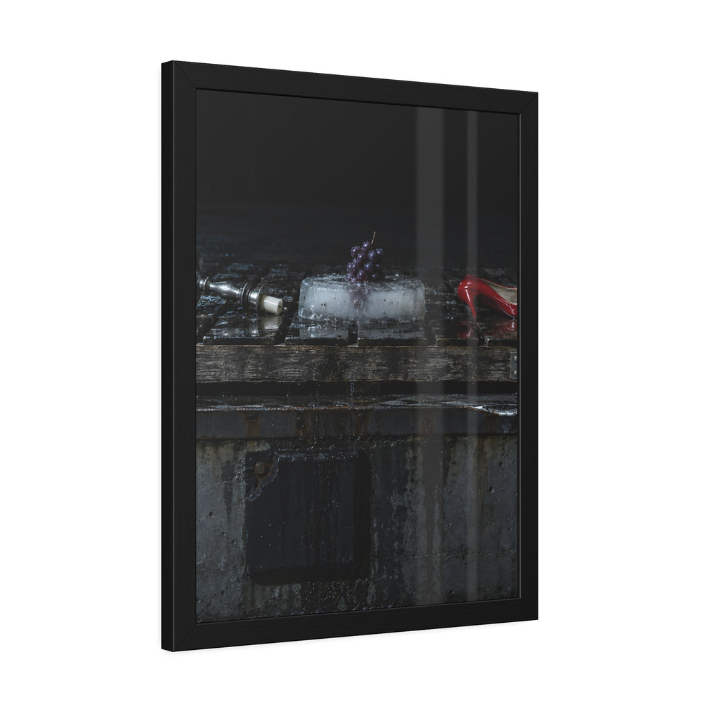 "The Grapes in the Slab": A Garabaggio Framed Print