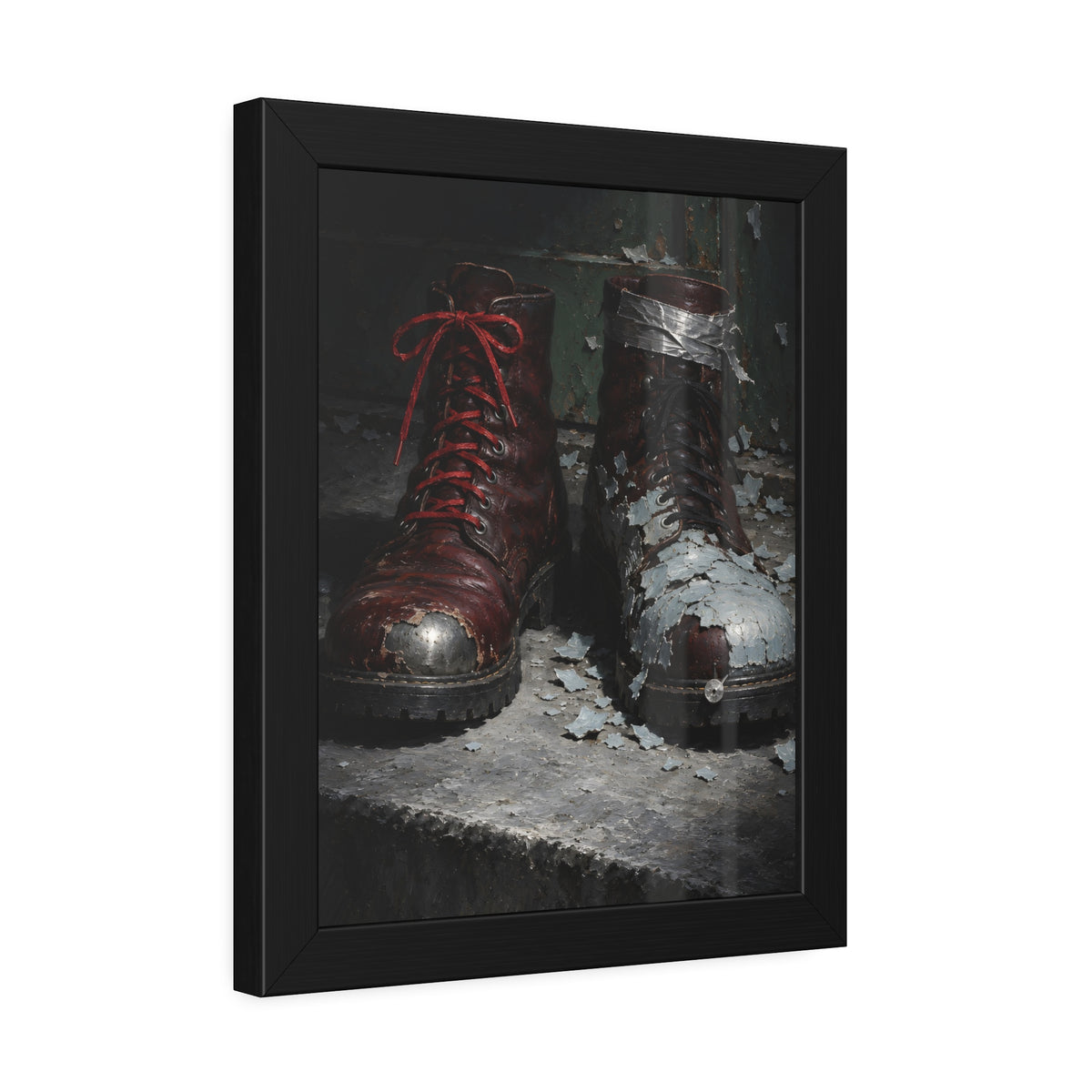 "The Bare Steel Crescent": A Garabaggio Framed Print