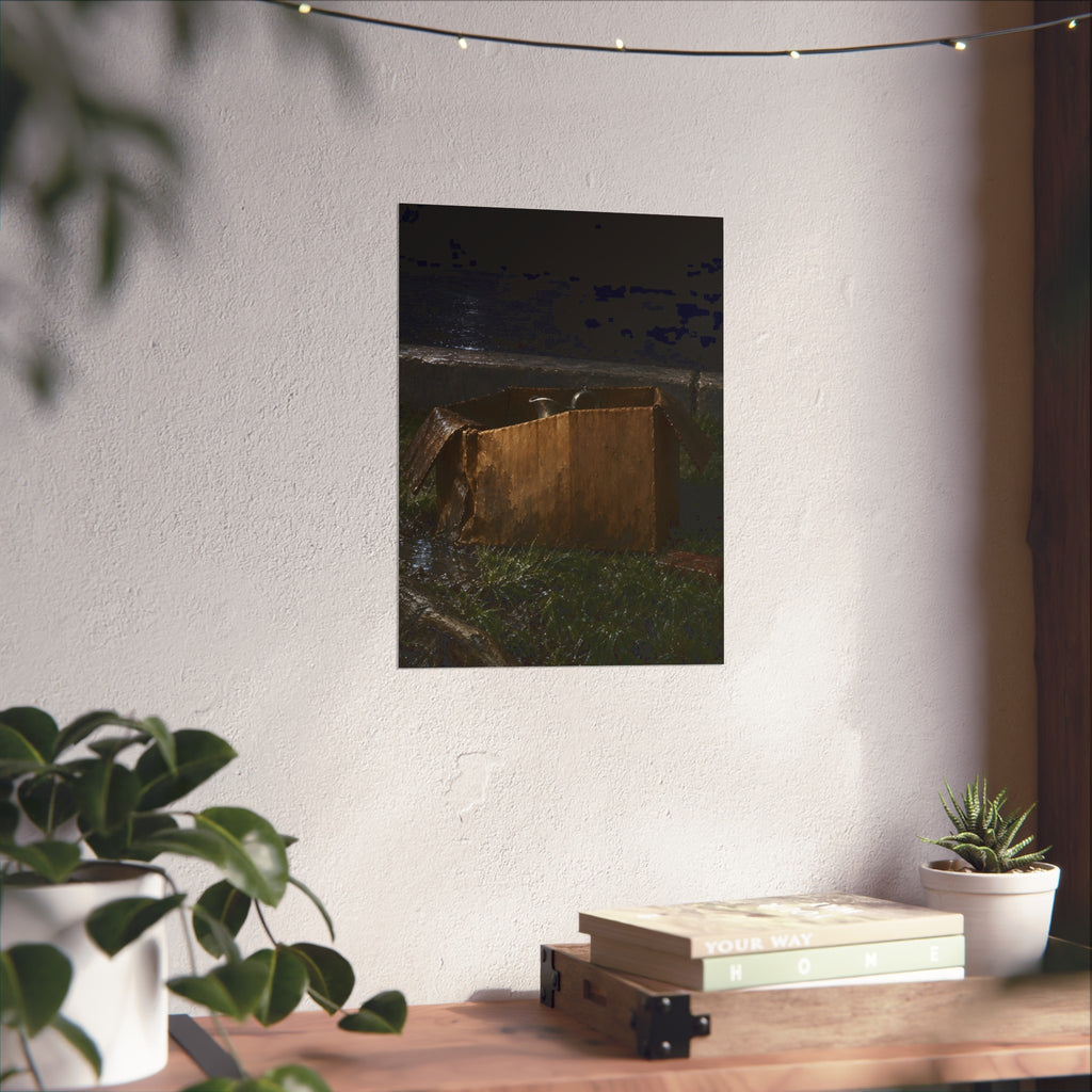 "The Corner in the Puddle": A Garabaggio Fine Art Print