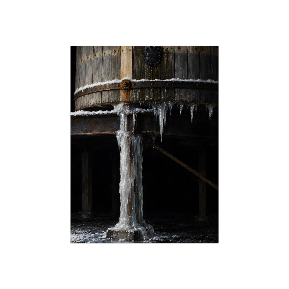"Snow on the Hoop": A Garabaggio Fine Art Print