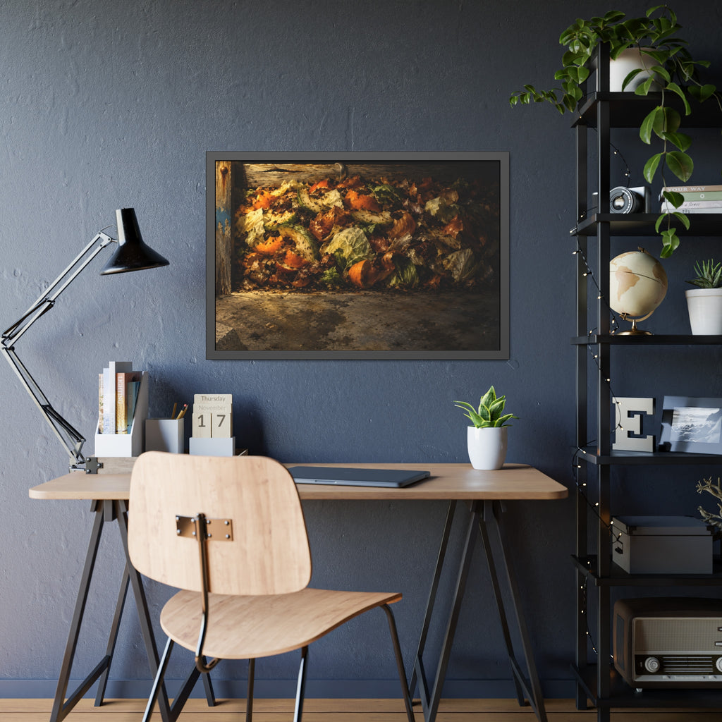 "The Hook Over the Slat": A Garabaggio Framed Print
