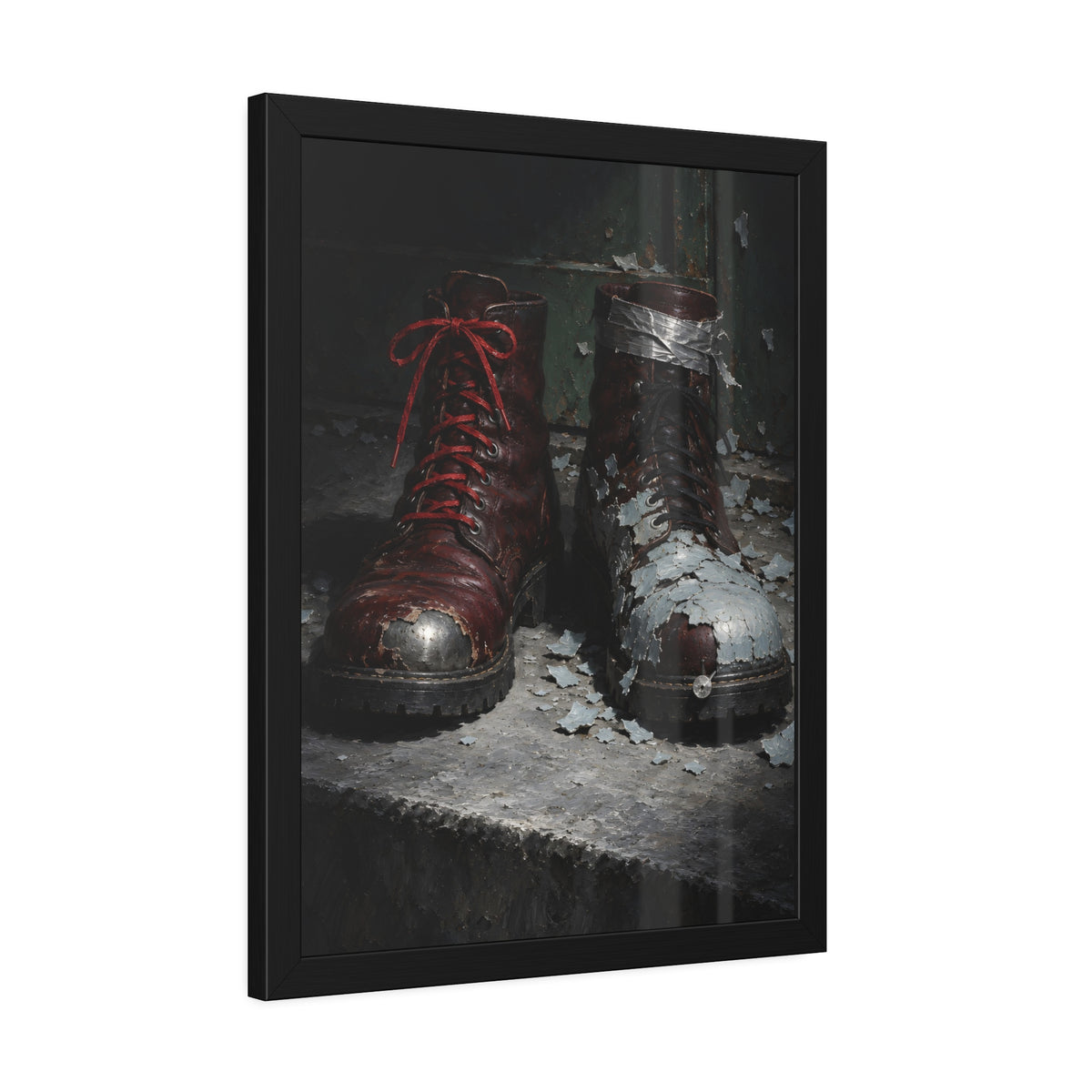 "The Bare Steel Crescent": A Garabaggio Framed Print