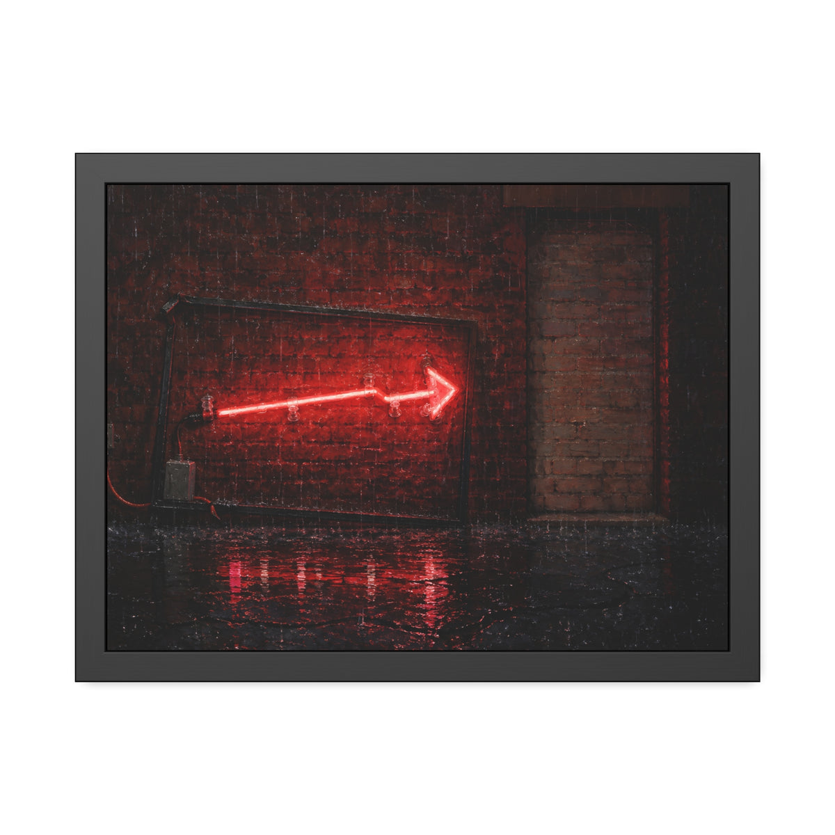 "The Downpour": A Garabaggio Framed Print
