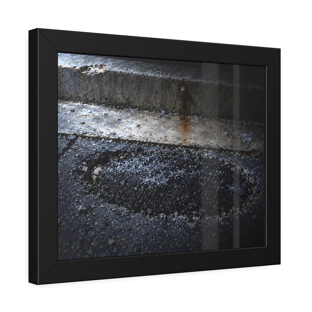 "The Rim at the Edge of the Patch": A Garabaggio Framed Print