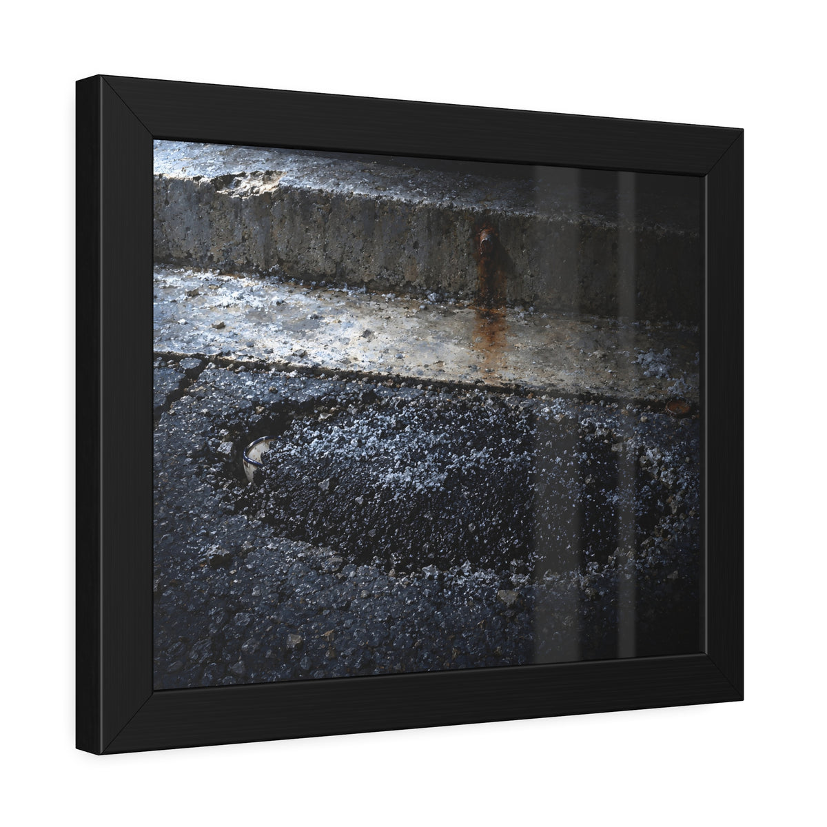 "The Rim at the Edge of the Patch": A Garabaggio Framed Print