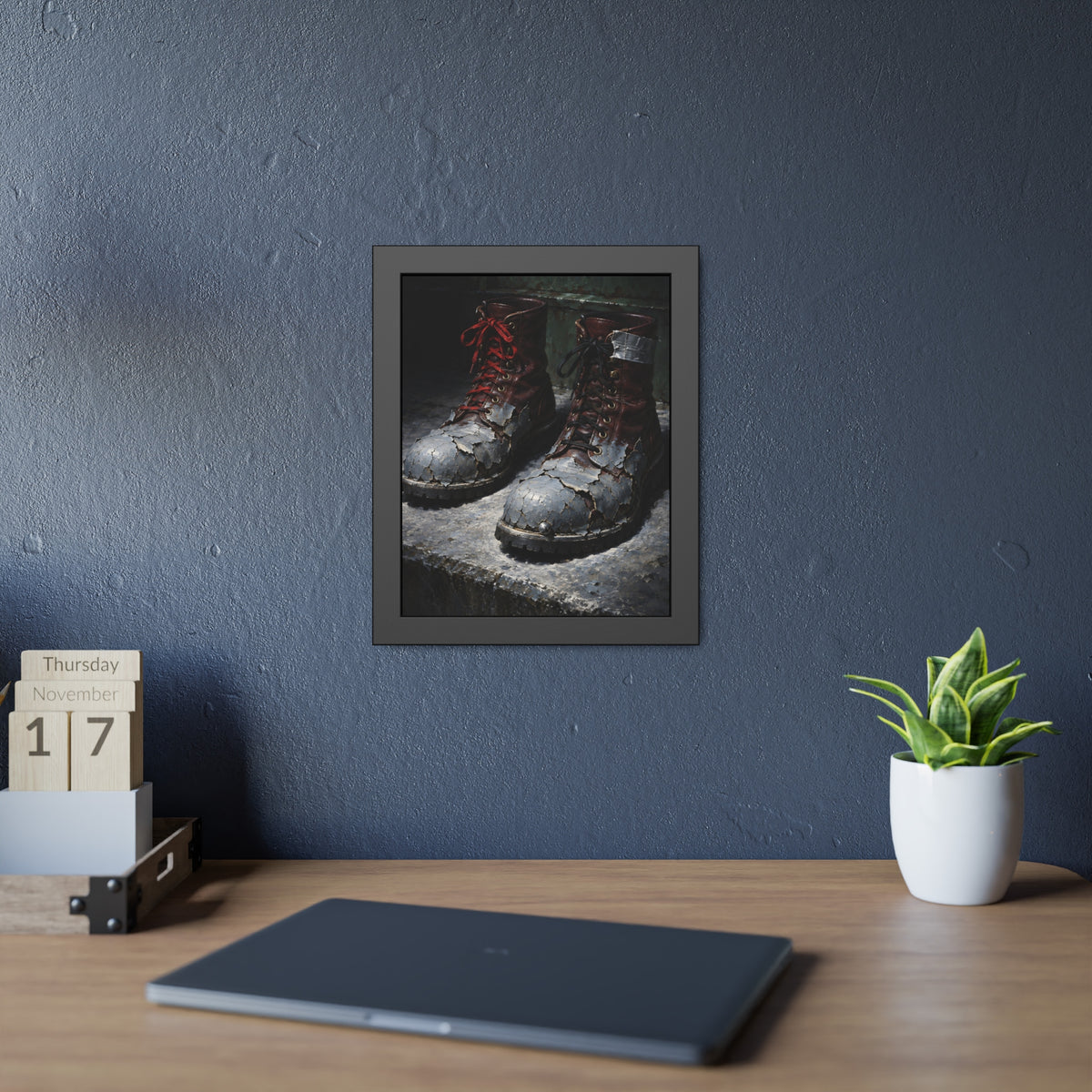 "The Plates Lifting": A Garabaggio Framed Print