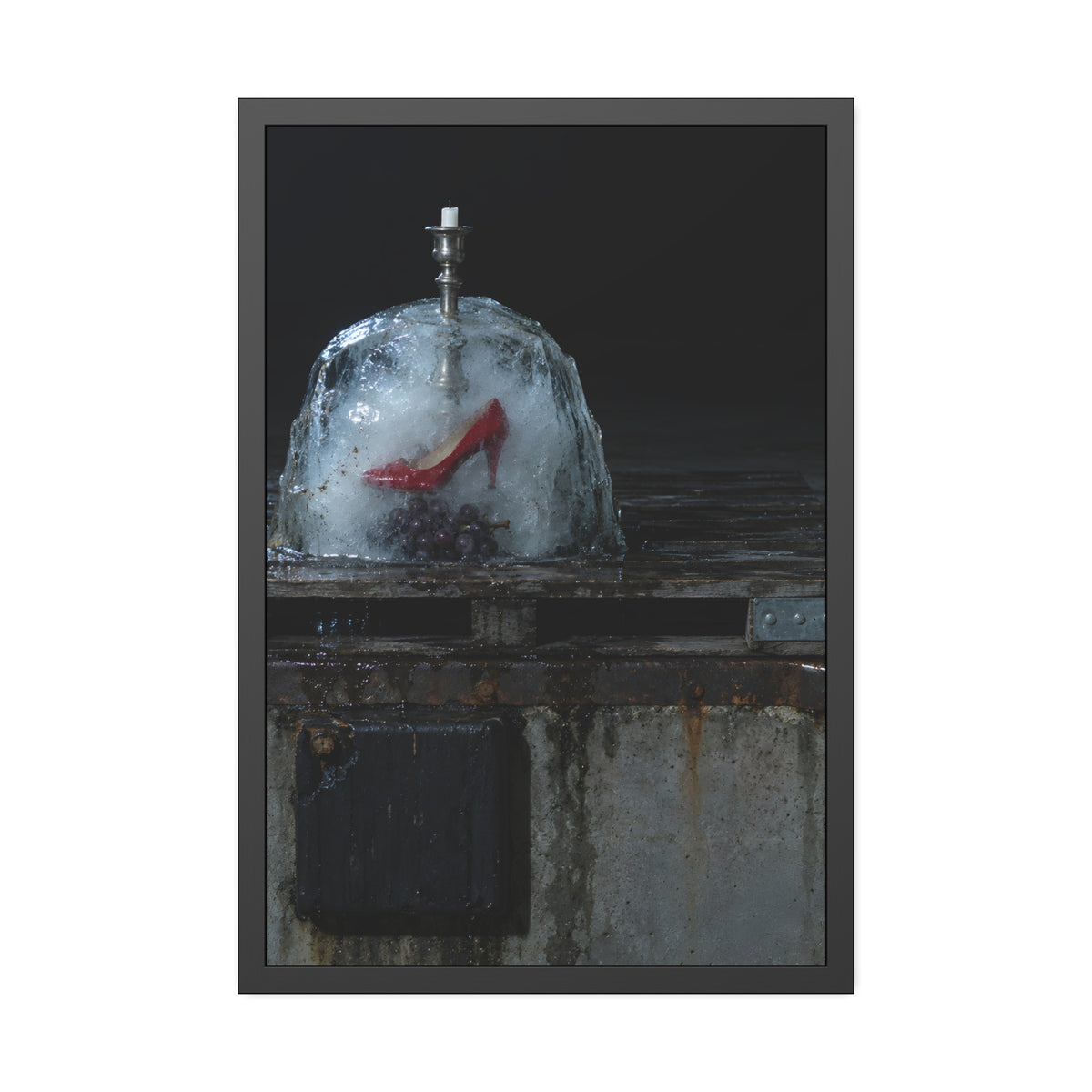 "The Candlestick Half Free": A Garabaggio Framed Print