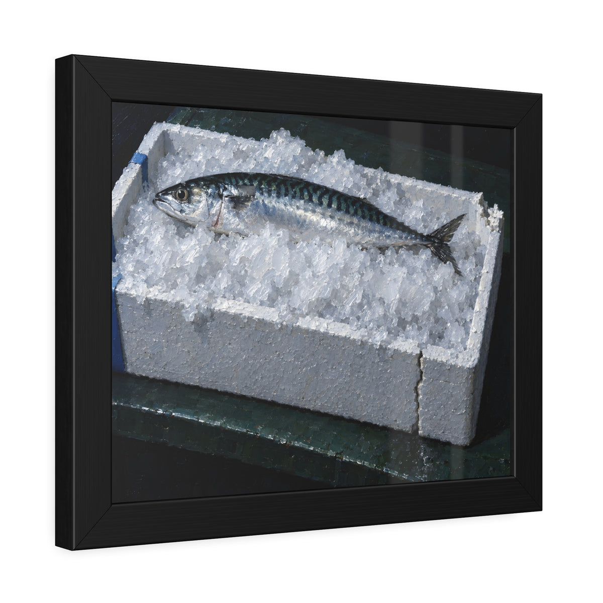 "The Ice Above the Rim": A Garabaggio Framed Print