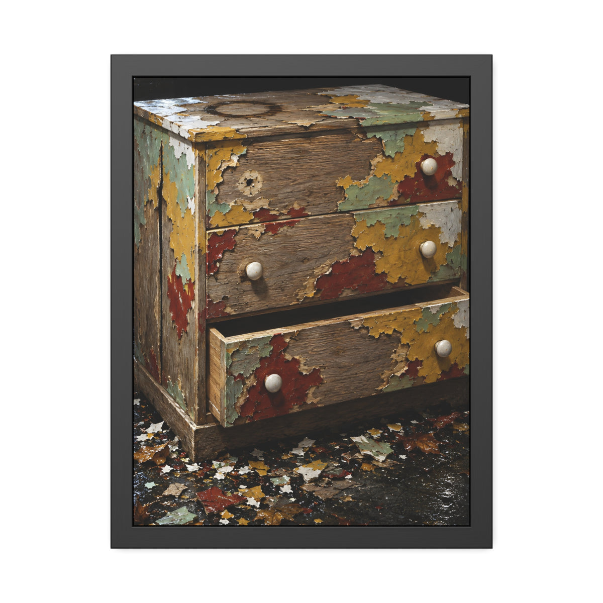 "Islands of Four Colours": A Garabaggio Framed Print