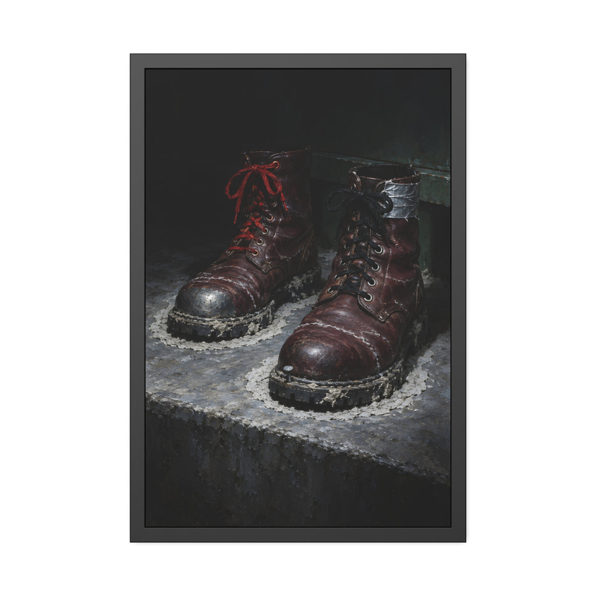 "The Two Pale Rings": A Garabaggio Framed Print
