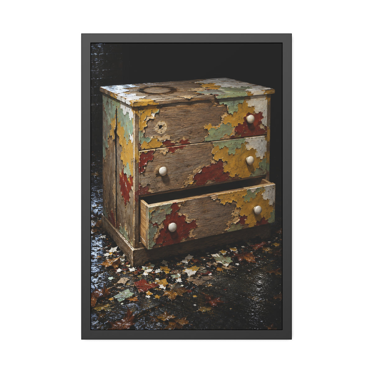 "Islands of Four Colours": A Garabaggio Framed Print