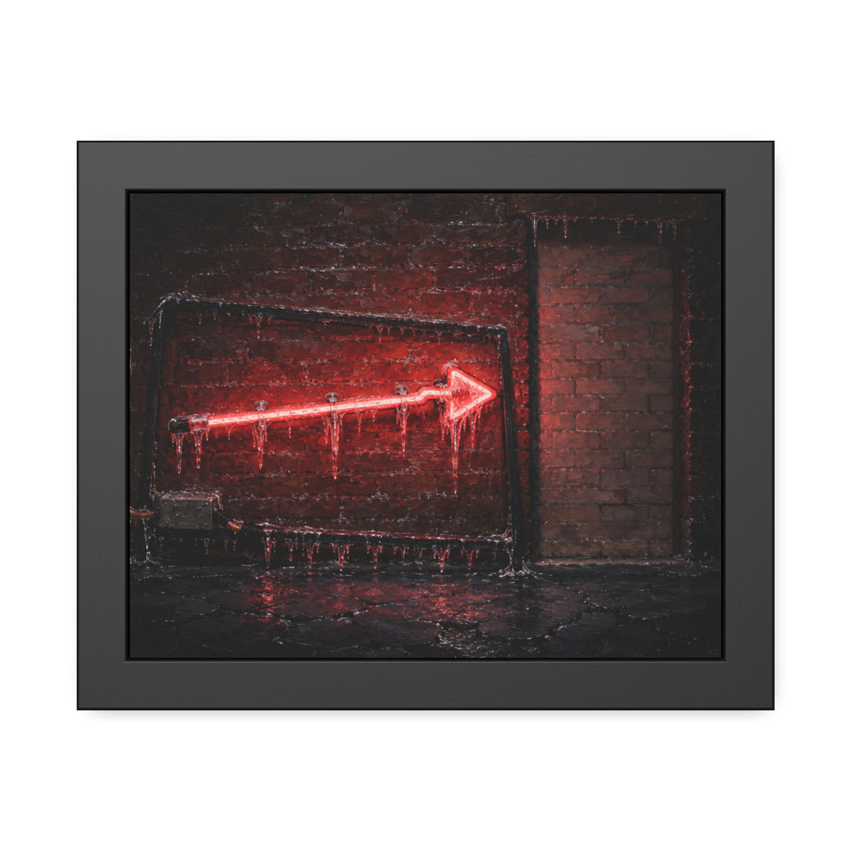 "The Glaze of Ice": A Garabaggio Framed Print