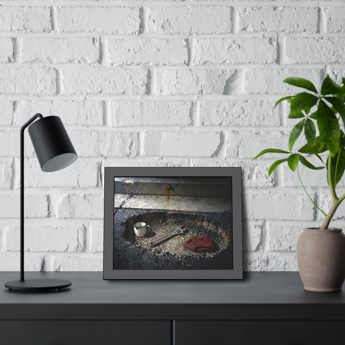 "What the Street Gave Back": A Garabaggio Framed Print