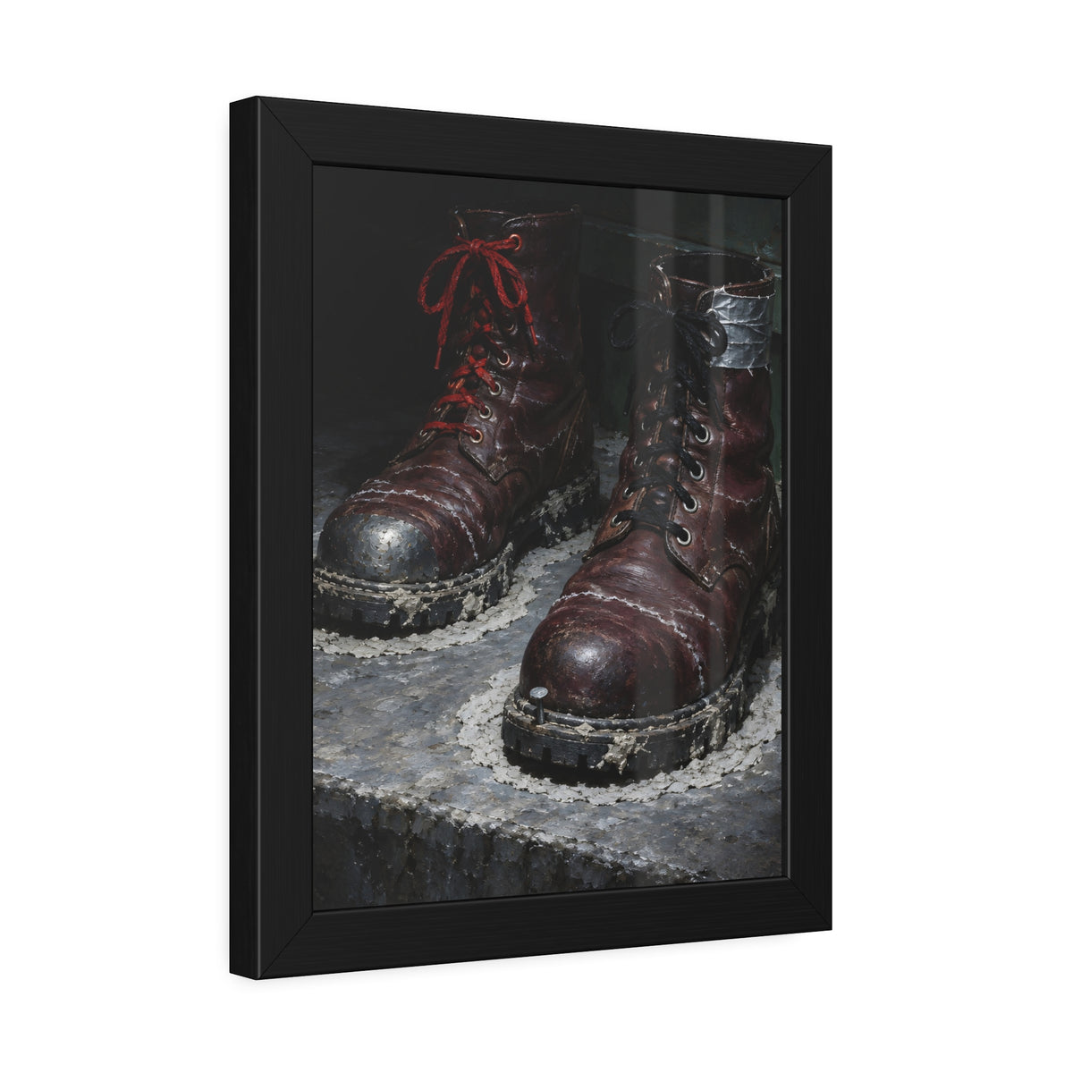 "The Two Pale Rings": A Garabaggio Framed Print