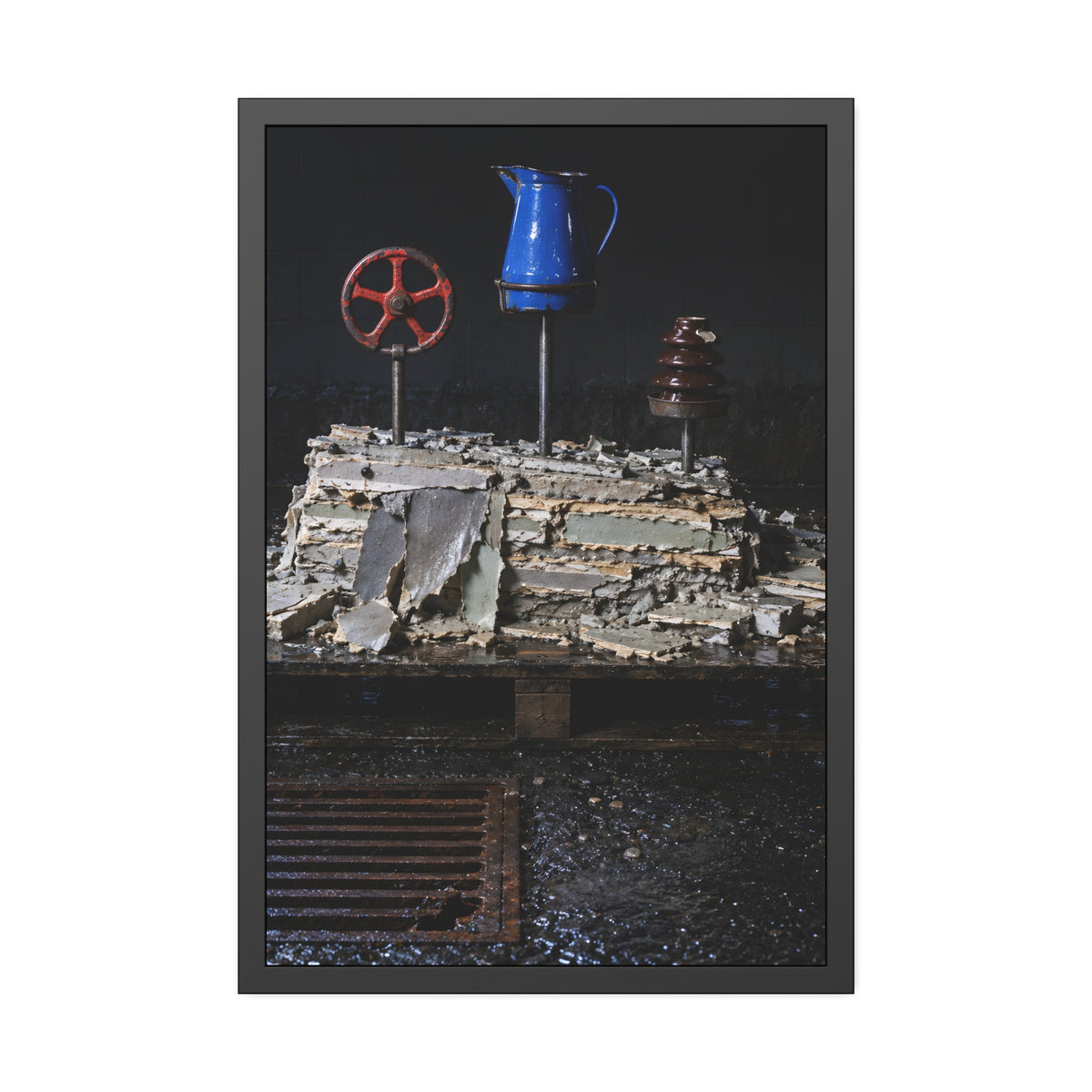 "What the Block Gave Back": A Garabaggio Framed Print