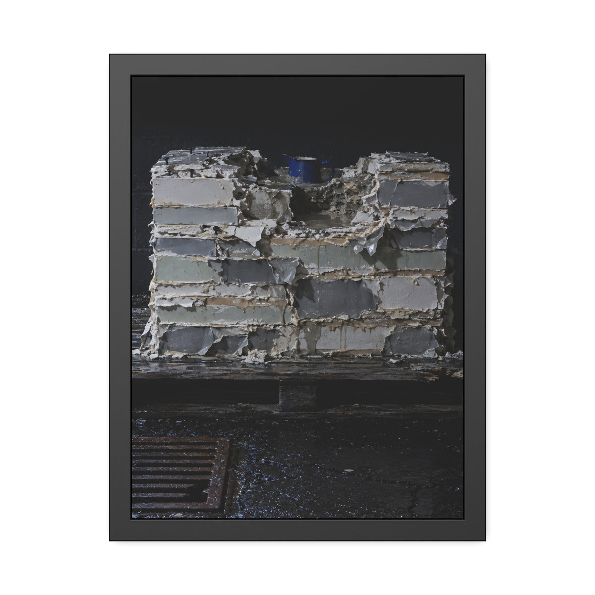 "The Blue Rim": A Garabaggio Framed Print