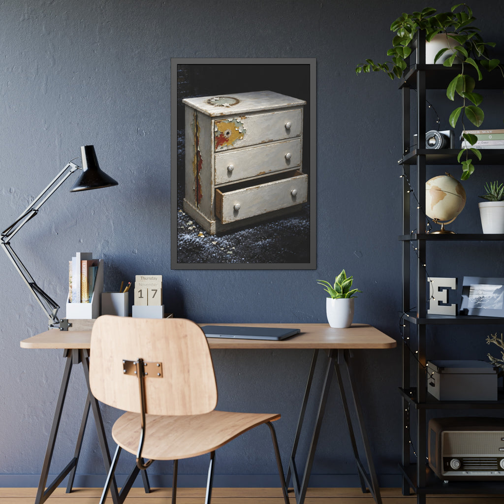 "The Side Split Opens": A Garabaggio Framed Print