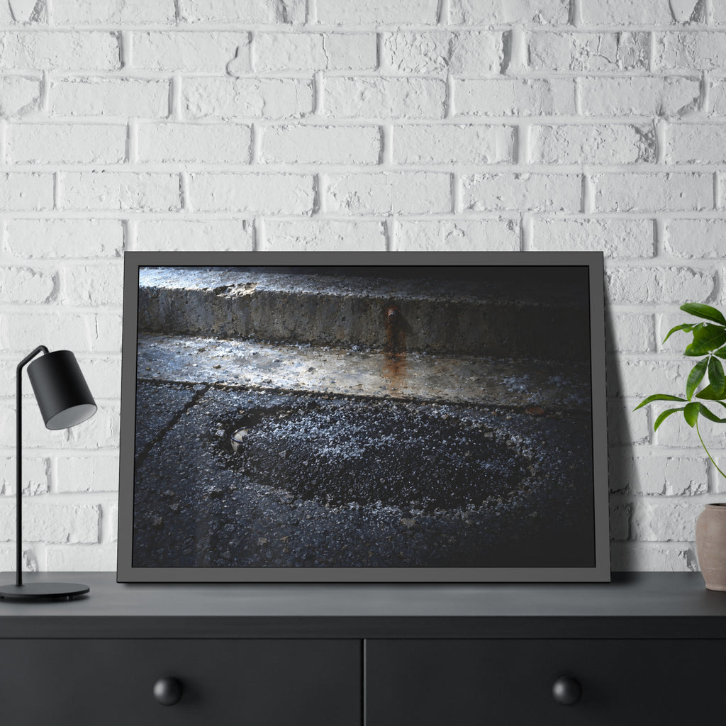 "The Rim at the Edge of the Patch": A Garabaggio Framed Print