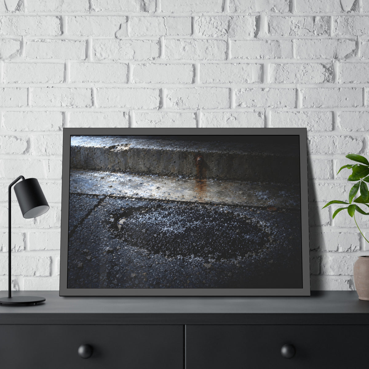 "The Rim at the Edge of the Patch": A Garabaggio Framed Print