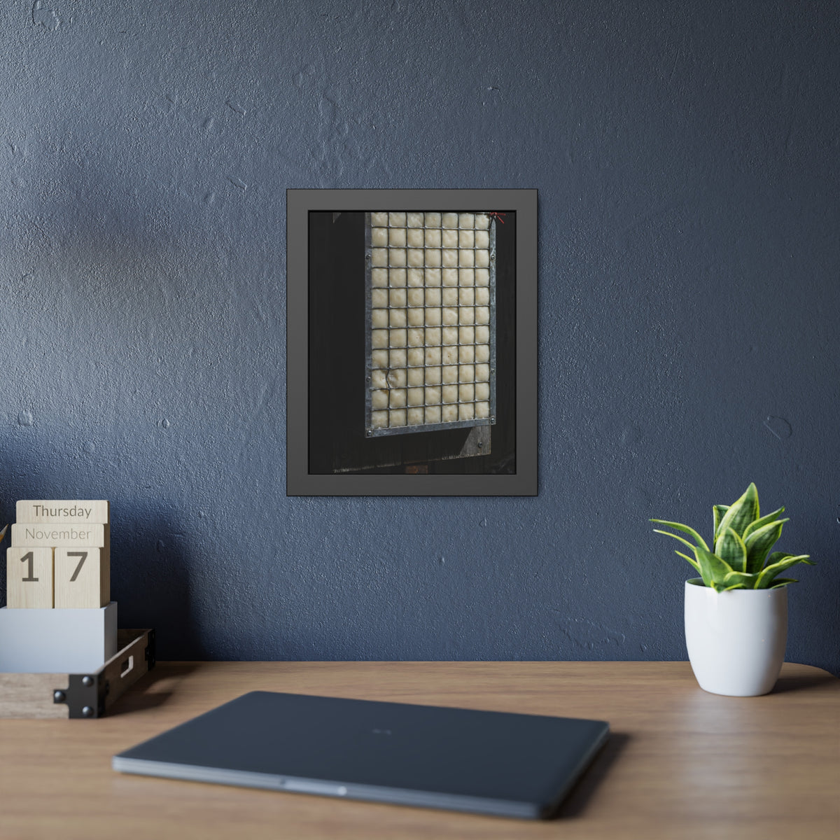 "The Box as Poured": A Garabaggio Framed Print