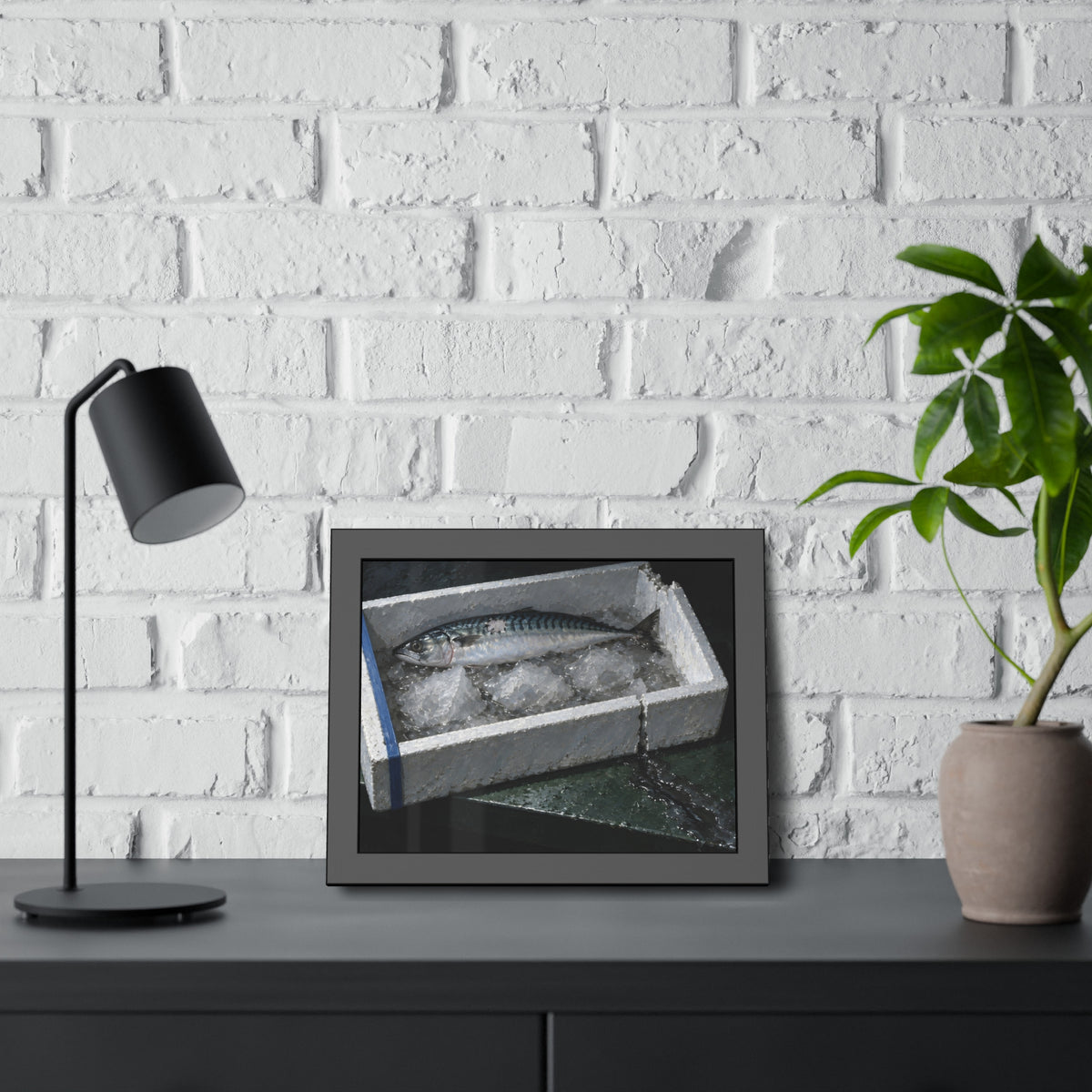 "The Ice in Pieces": A Garabaggio Framed Print