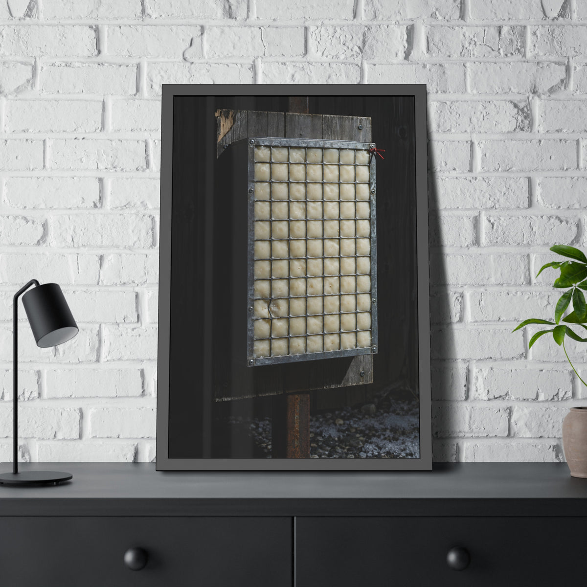 "The Box as Poured": A Garabaggio Framed Print