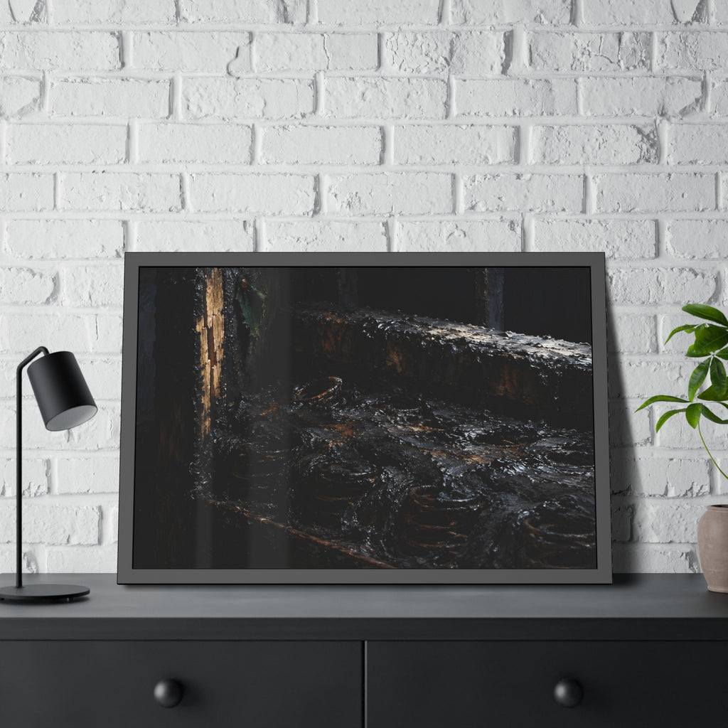 "The Black Crust": A Garabaggio Framed Print
