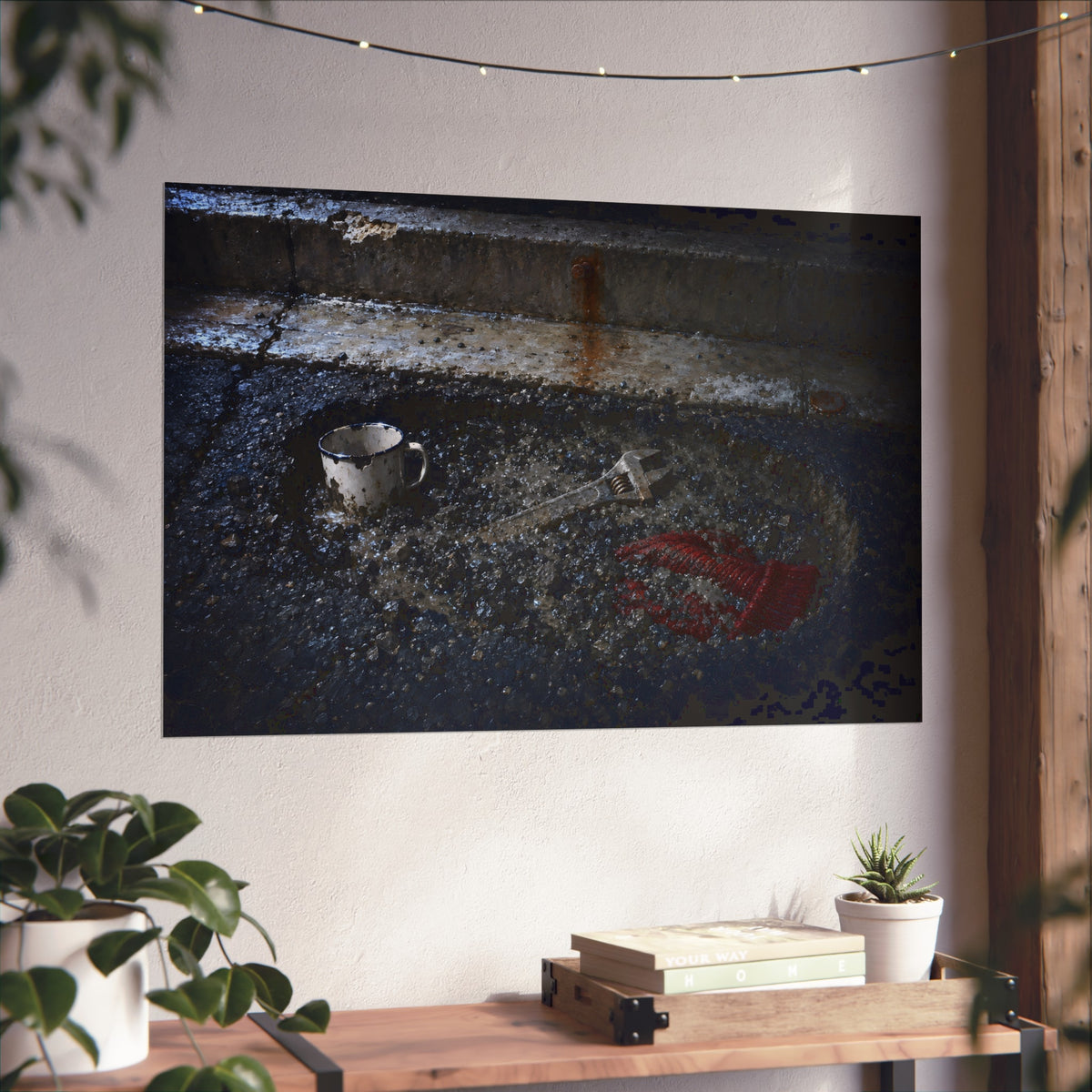 "The Red Wool in the Gravel": A Garabaggio Fine Art Print