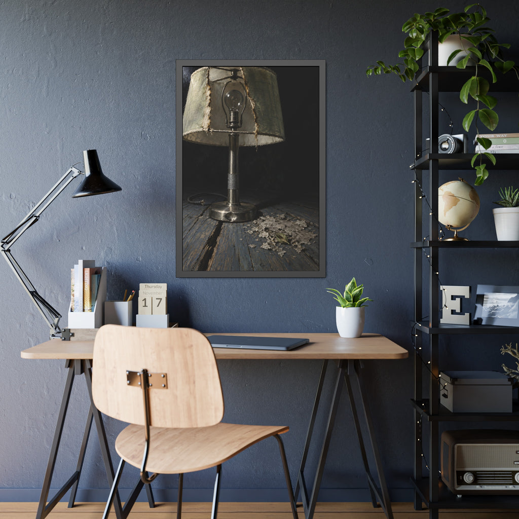 "The Bare Bulb": A Garabaggio Framed Print