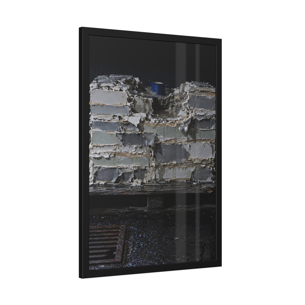 "The Blue Rim": A Garabaggio Framed Print