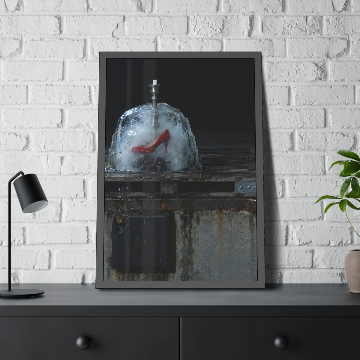 "The Candlestick Half Free": A Garabaggio Framed Print
