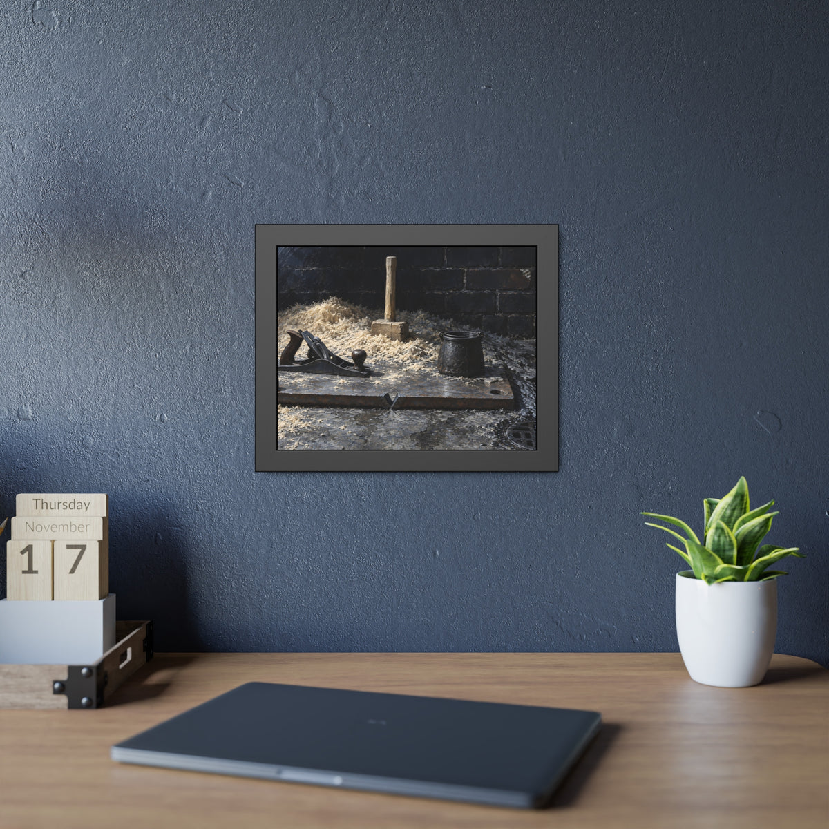 "The Plane Clear to the Plate": A Garabaggio Framed Print