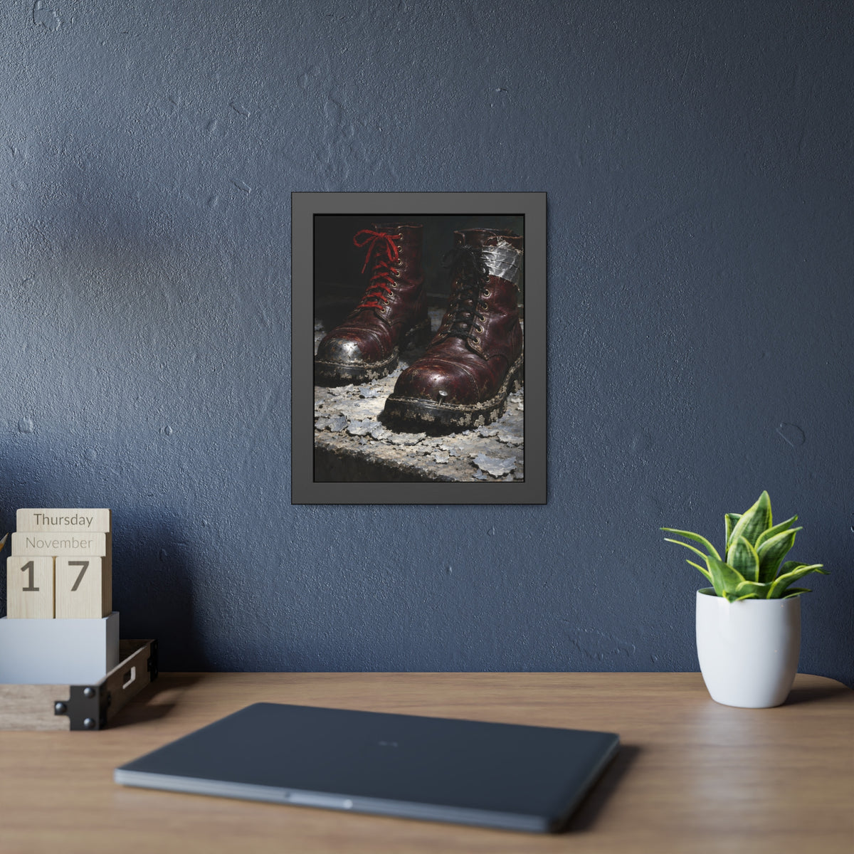 "The Litter on the Step": A Garabaggio Framed Print