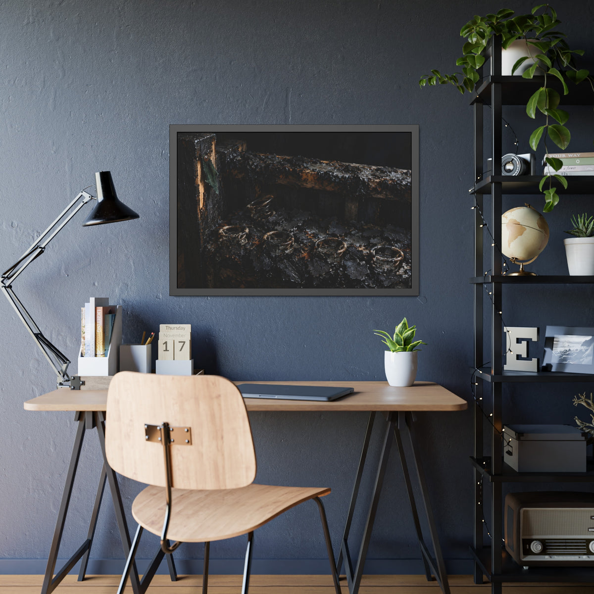 "The Crust Breaking on the Coils": A Garabaggio Framed Print