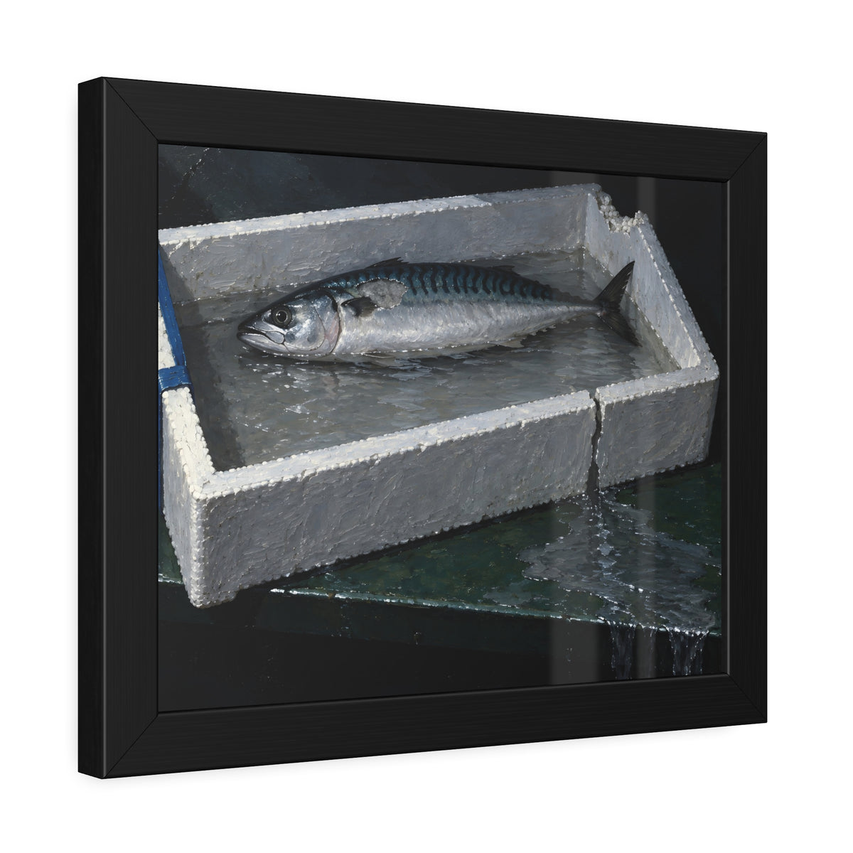 "The Waterline Falling": A Garabaggio Framed Print