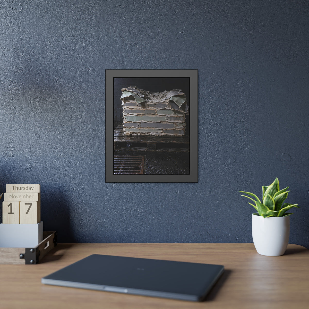 "The Facing Lets Go": A Garabaggio Framed Print