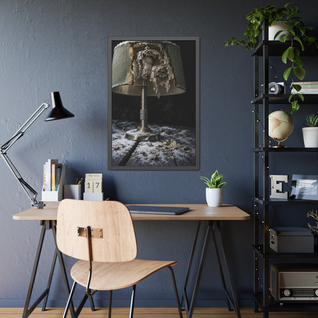 "Snow on the Shade": A Garabaggio Framed Print