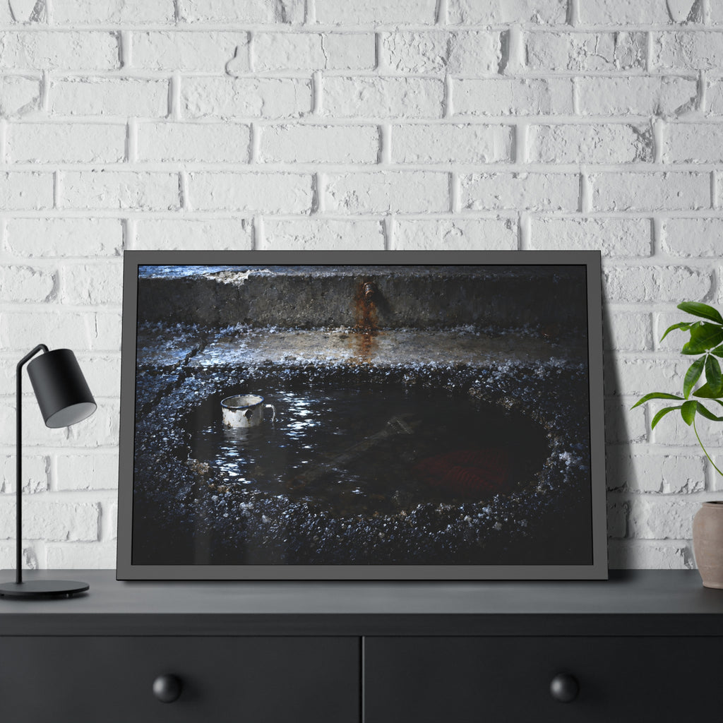"The Meltwater": A Garabaggio Framed Print