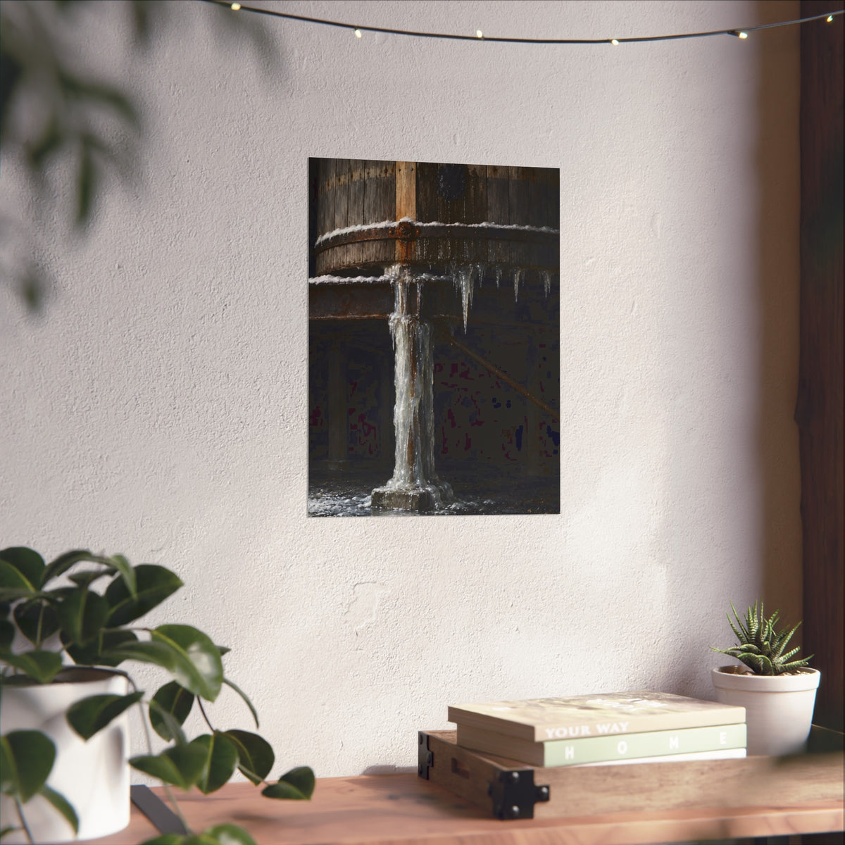 "Snow on the Hoop": A Garabaggio Fine Art Print