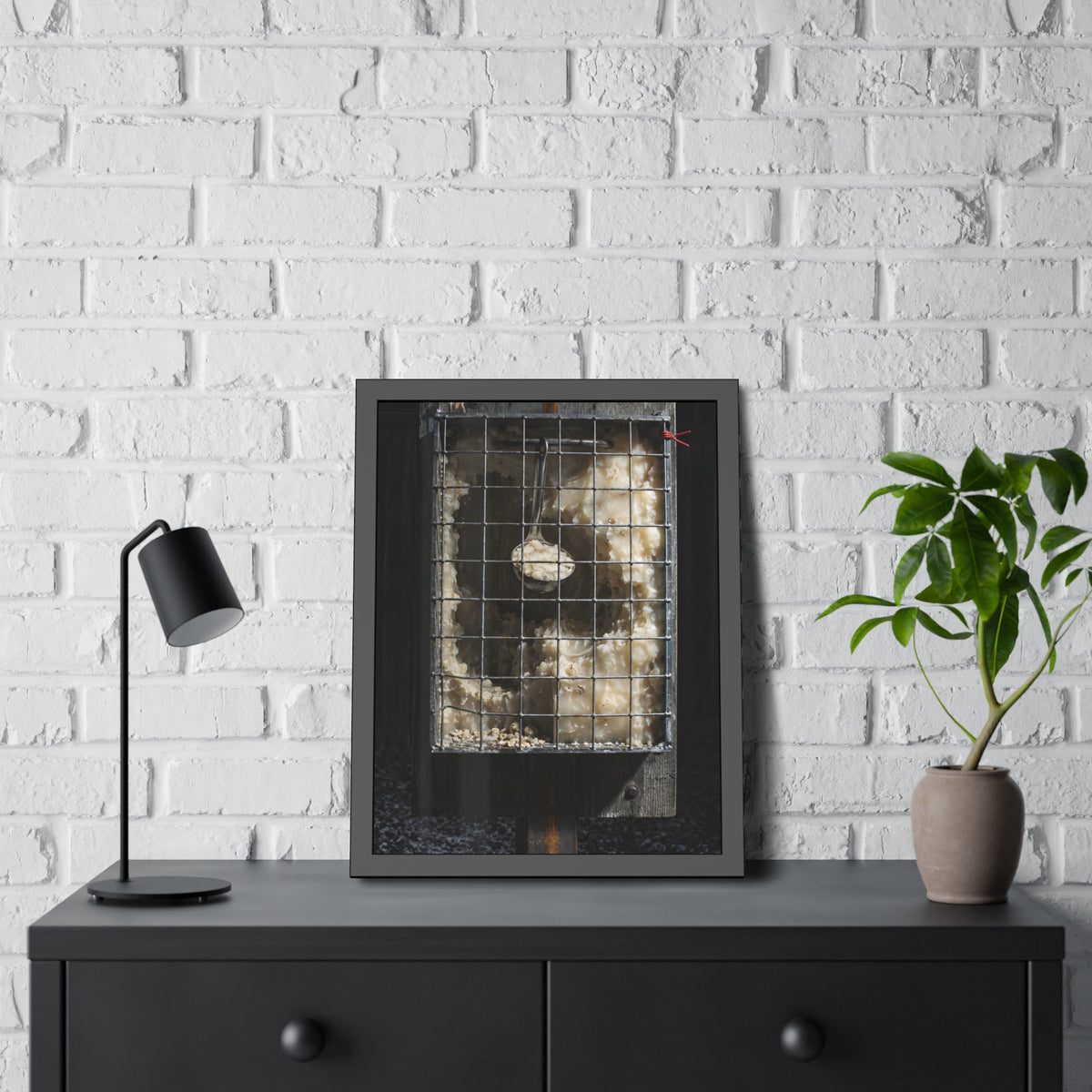 "The Ladle on Its Hook": A Garabaggio Framed Print