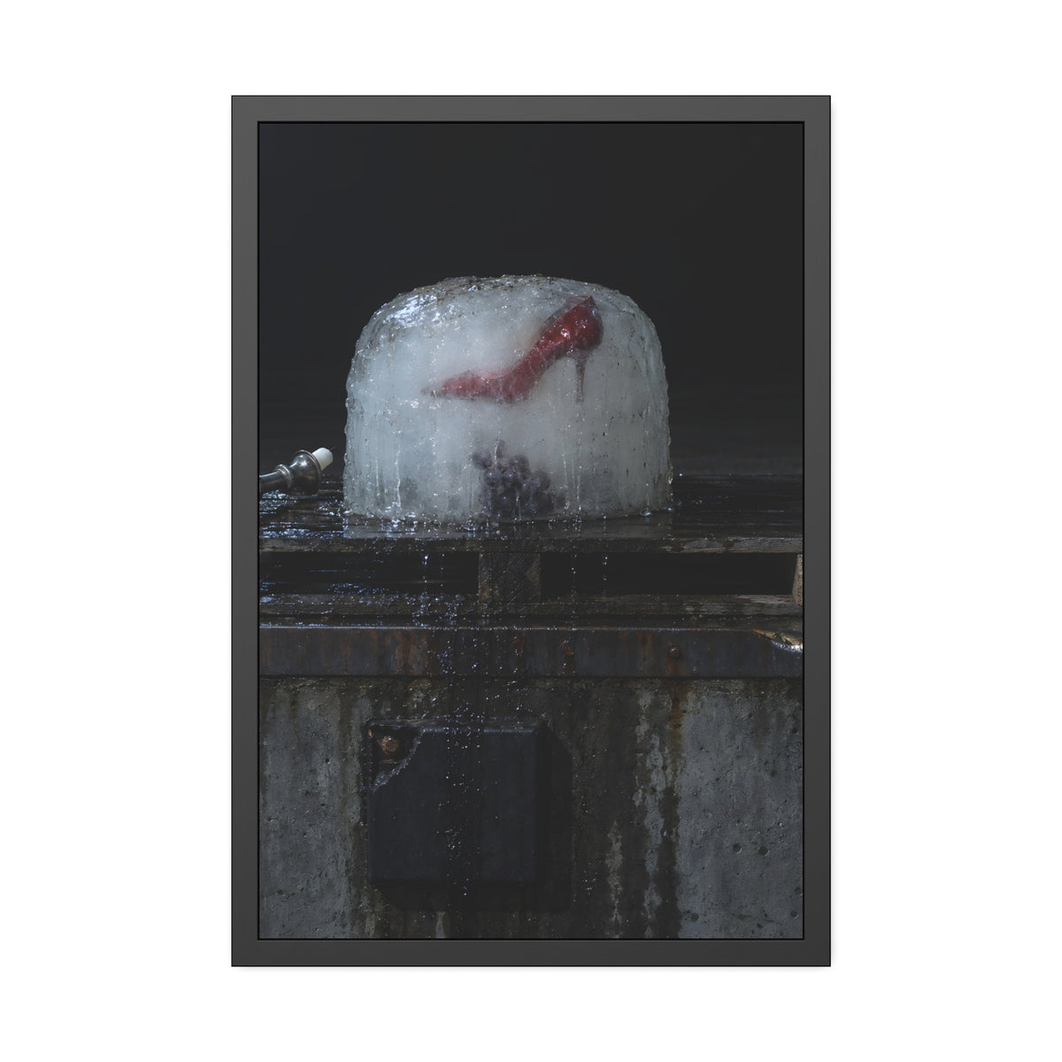 "The Candlestick Lying Down": A Garabaggio Framed Print