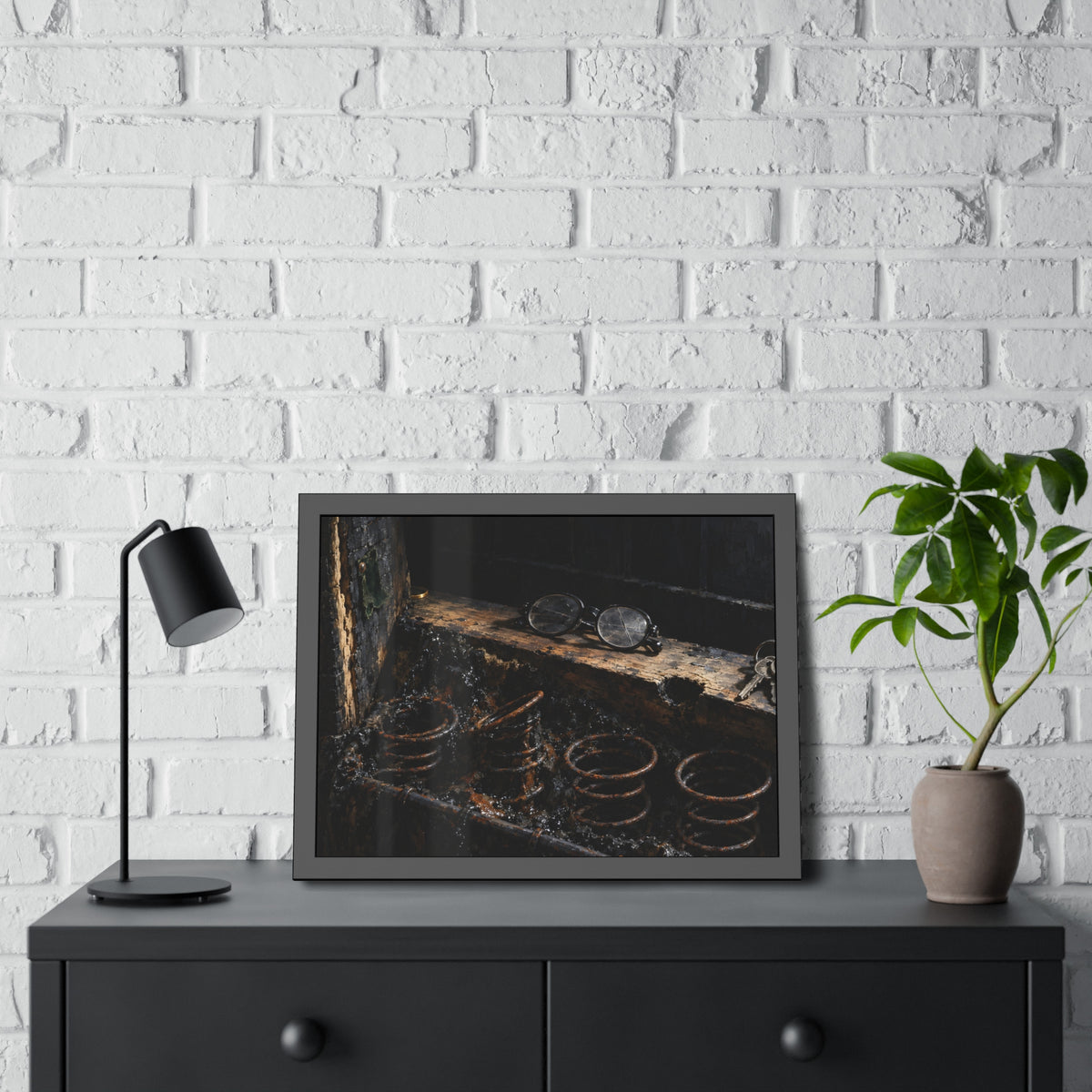 "The Gold in the Corner": A Garabaggio Framed Print