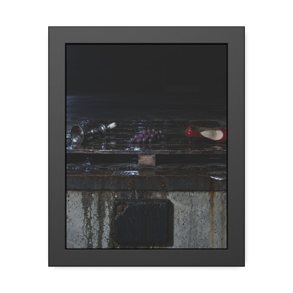 "What the Ice Let Go": A Garabaggio Framed Print