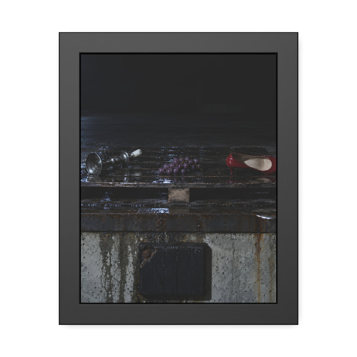 "What the Ice Let Go": A Garabaggio Framed Print