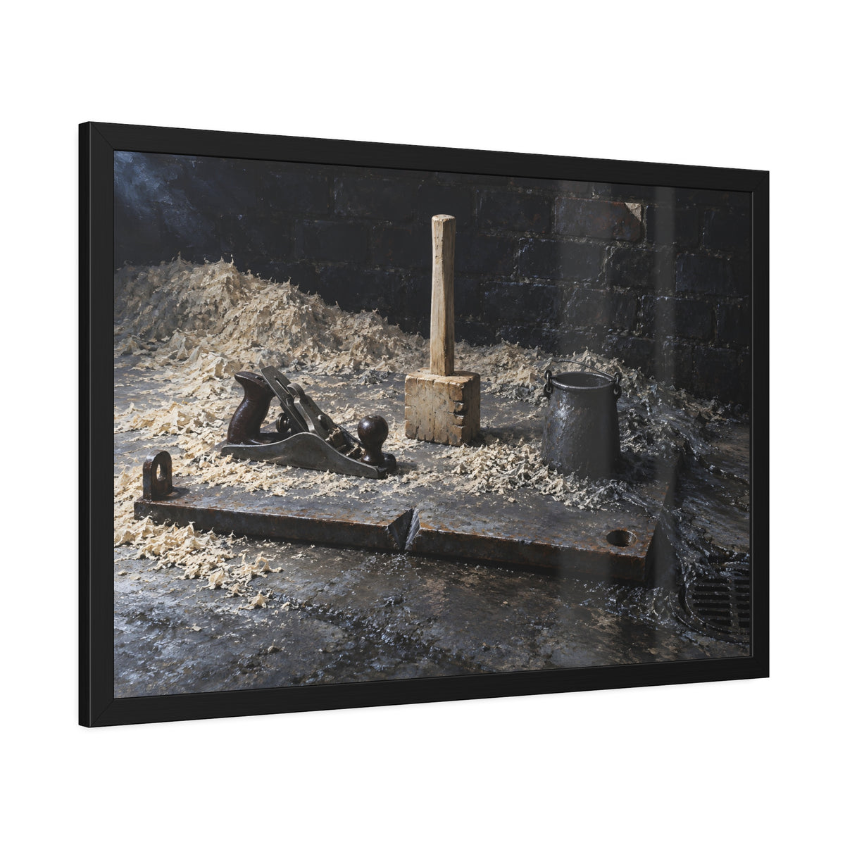 "The Mallet Whole": A Garabaggio Framed Print