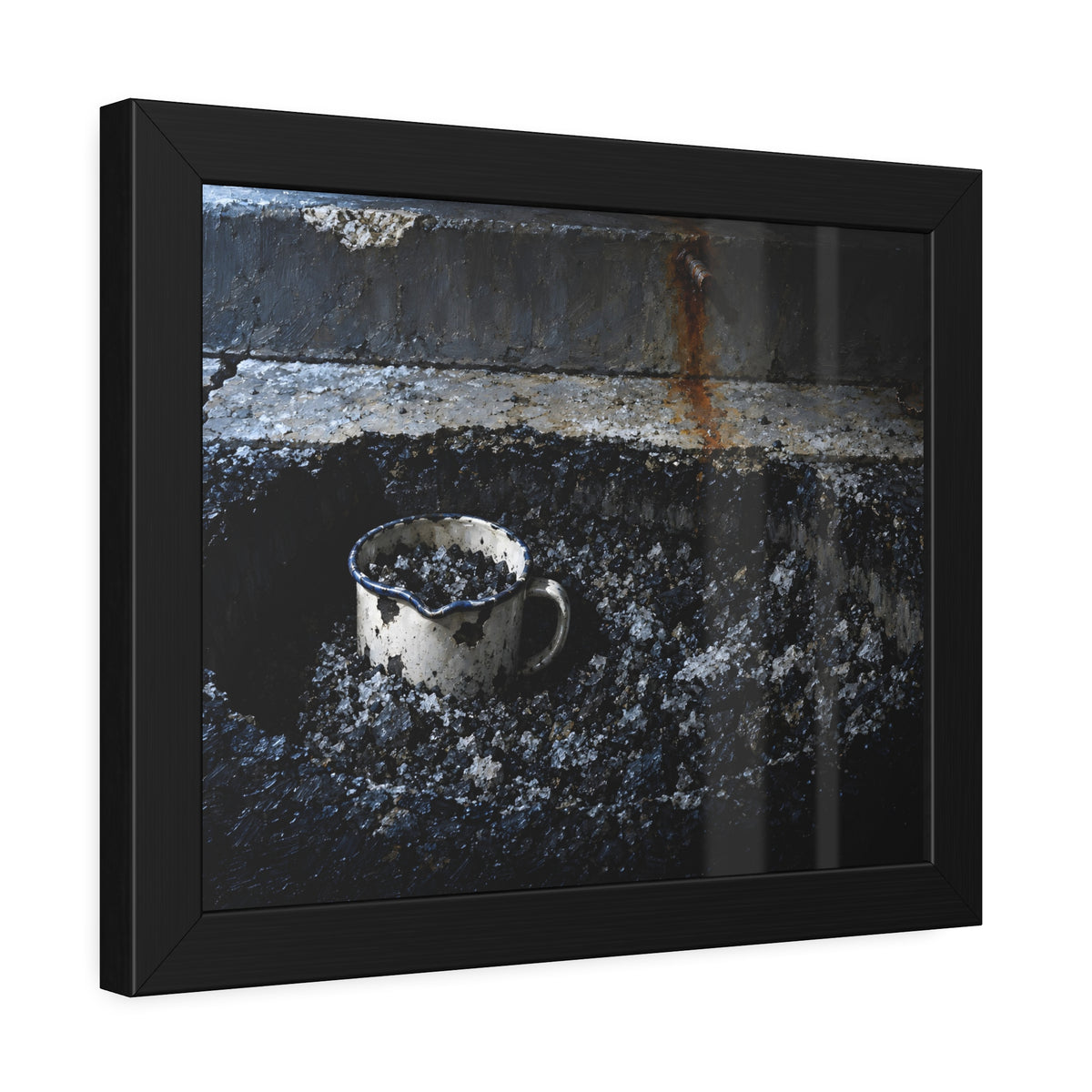 "The Mug Full of Gravel": A Garabaggio Framed Print