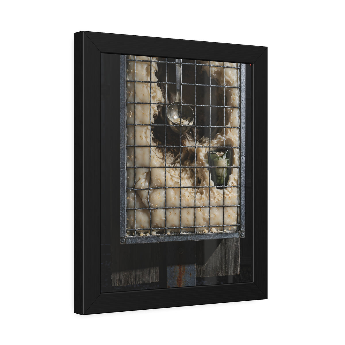 "The Green Curve": A Garabaggio Framed Print